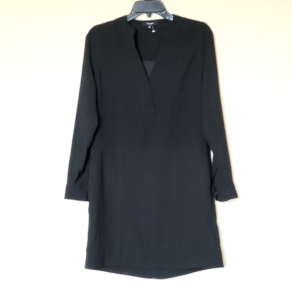 MADEWELL Director Shift Dress in Black - Picture 2 of 6